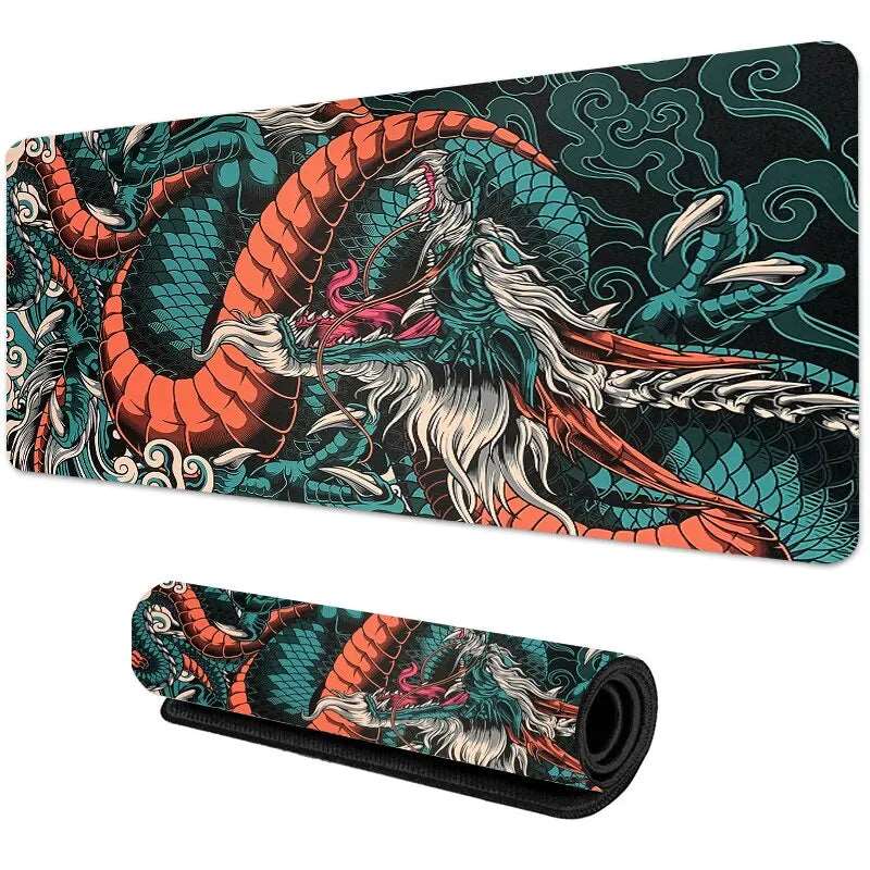 Anime-Inspired Japanese Dragon Gaming Mouse Pad Apexion Labs