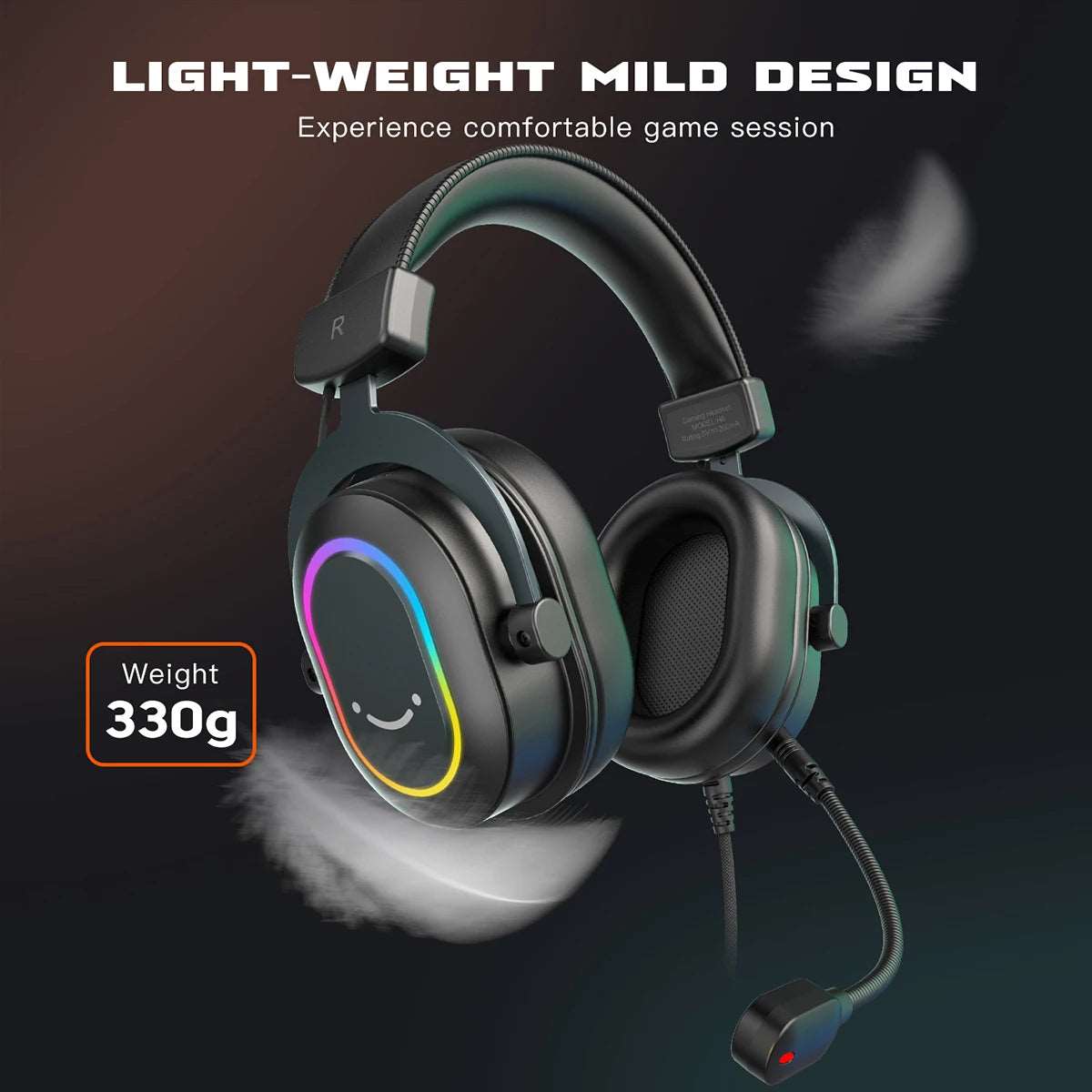 Fifine RGB Over-Ear Headphones Apexion Labs