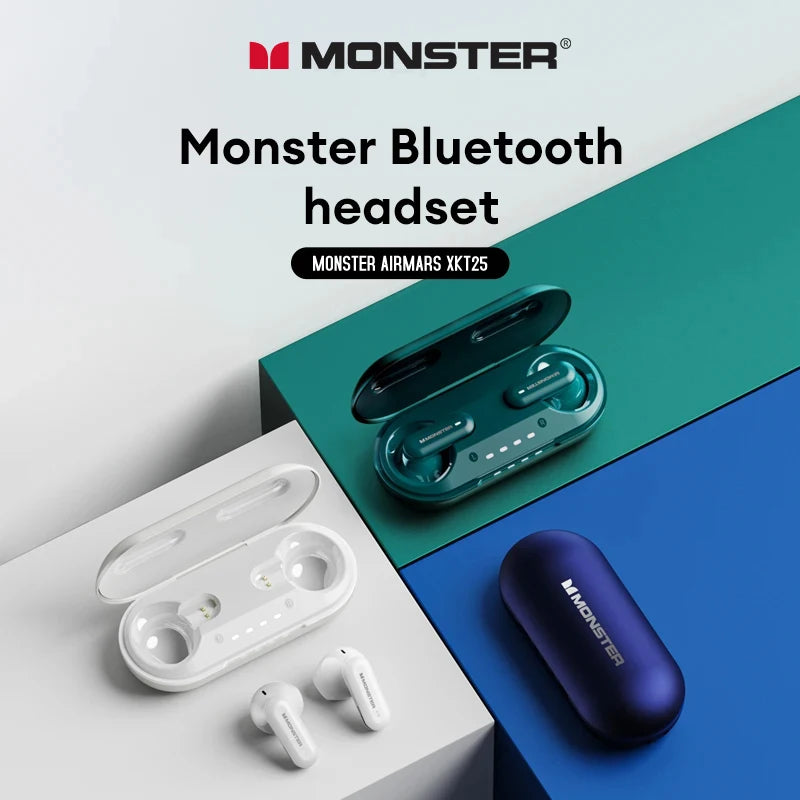 Monster XKT25 Wireless Bluetooth 5.4 Headphones Apexion Labs