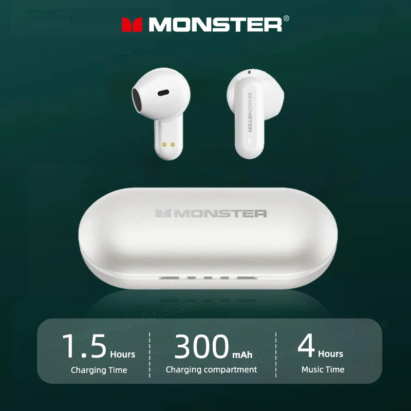 Monster XKT25 Wireless Bluetooth 5.4 Headphones Apexion Labs