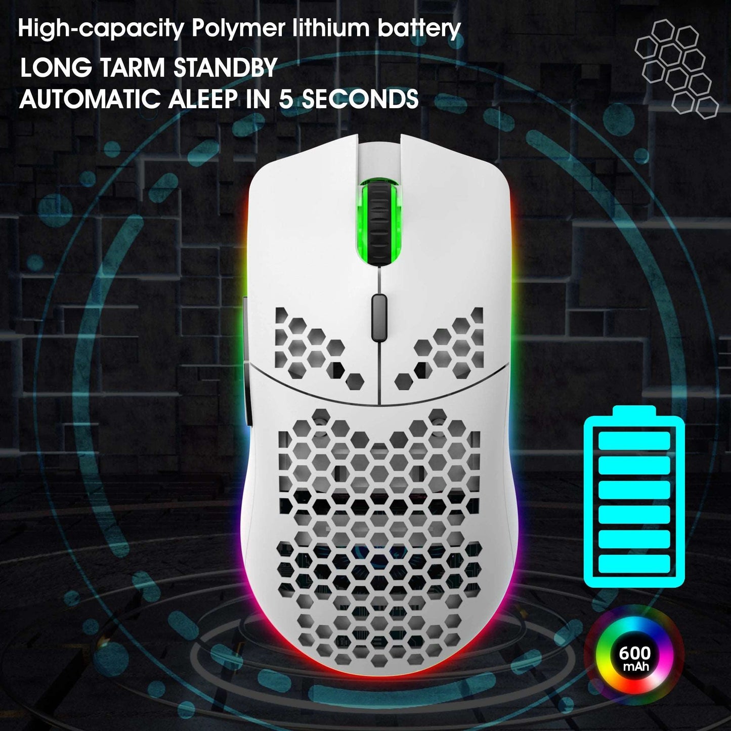 Ultralight RGB Gaming Mouse Apexion Labs