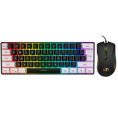 HXSJ 61-Key RGB Wired Keyboard & Mouse